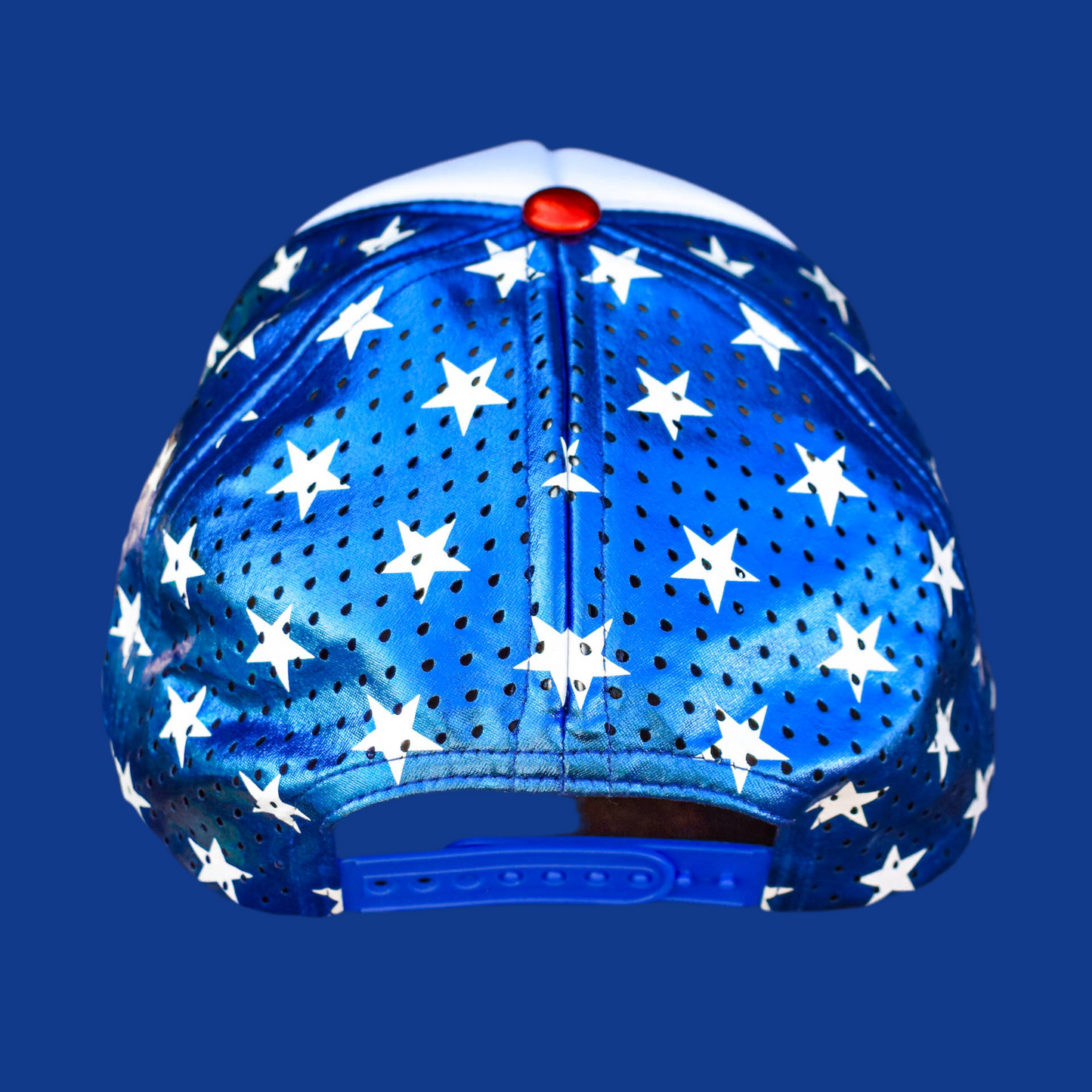 Magna Pony Patriotic Metallic Laser Cut Back Cap