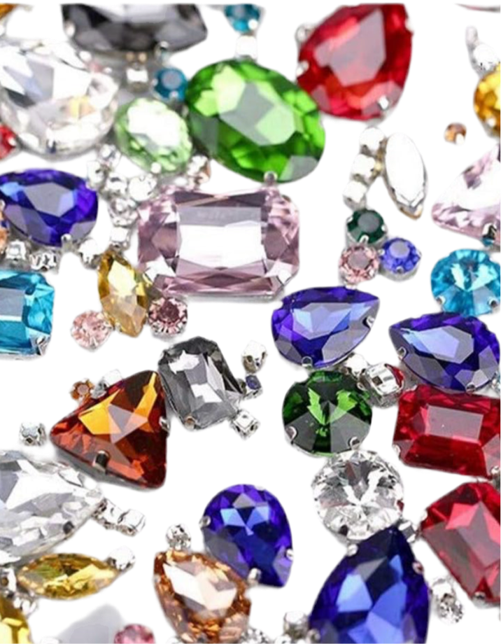 Embellishment Add-On:
Signature Glam Embellishments (Gemstones, Rhinestones & Pearls)