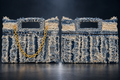 Denim Distressed Clutch